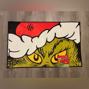 Grinch Christmas Accent Door Mat - Washable 20" X 32"  Holiday decor soft plush